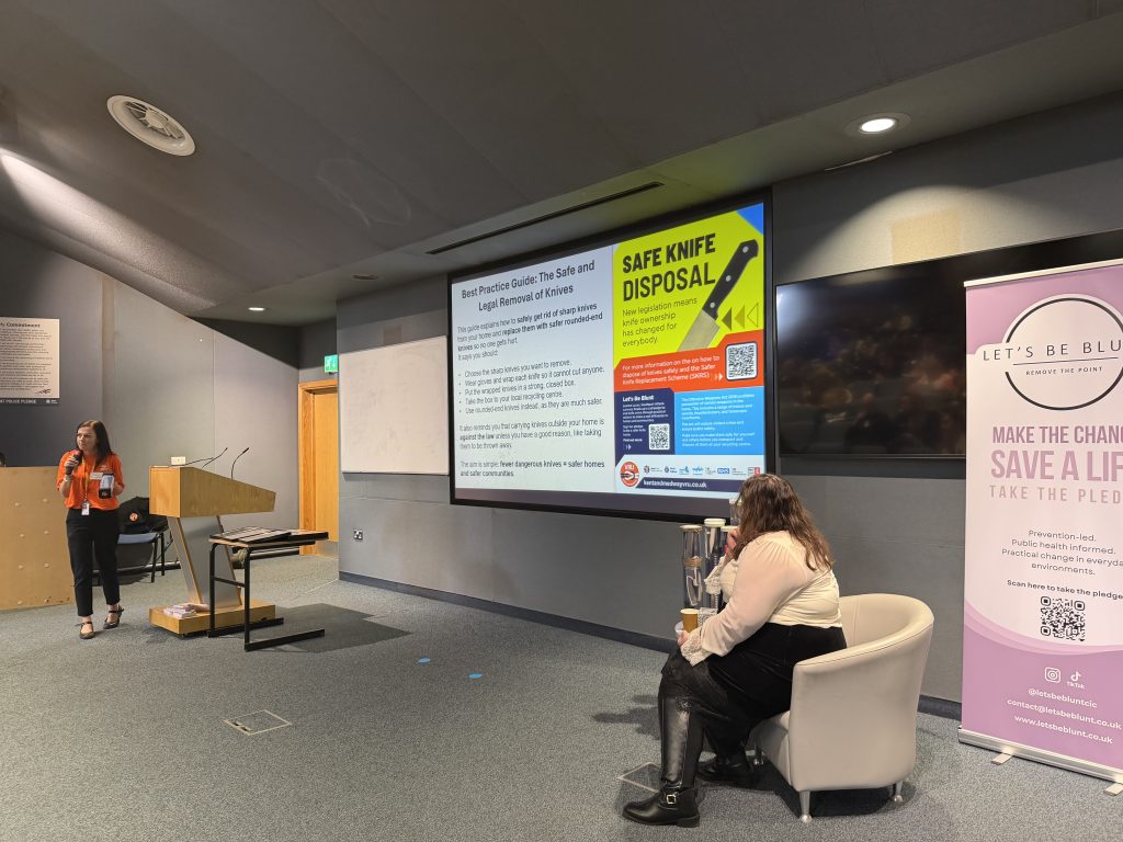 Caley from the Kent and Medway team presenting at the conference